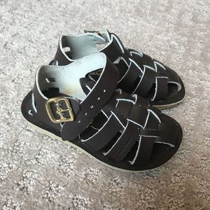 Salt Water Sandals by Hoy Shoe Sharks Leather sz6